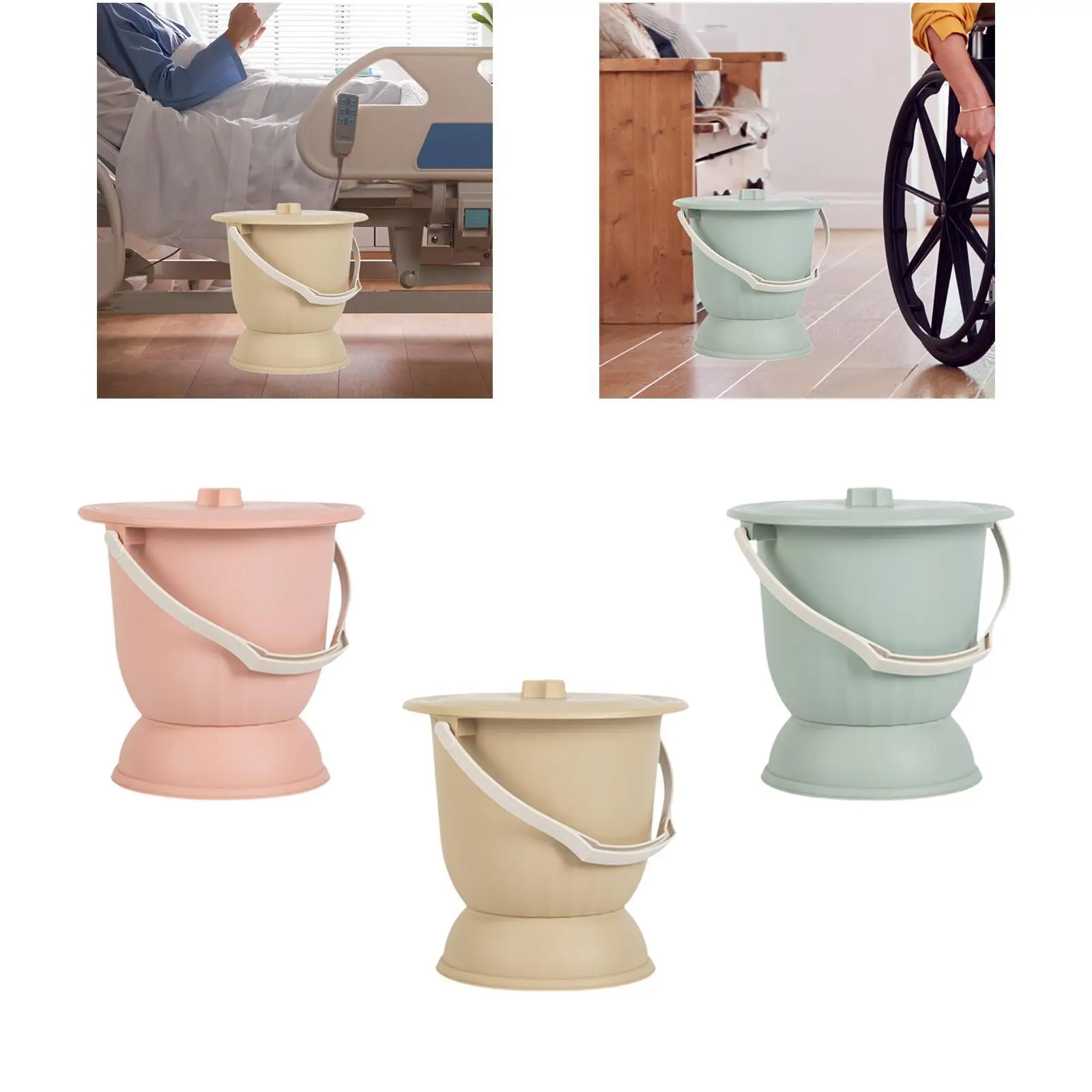 

Pot Potty Bucket Household Portable Toilet Night Commode Urinal Spittoon Urinal