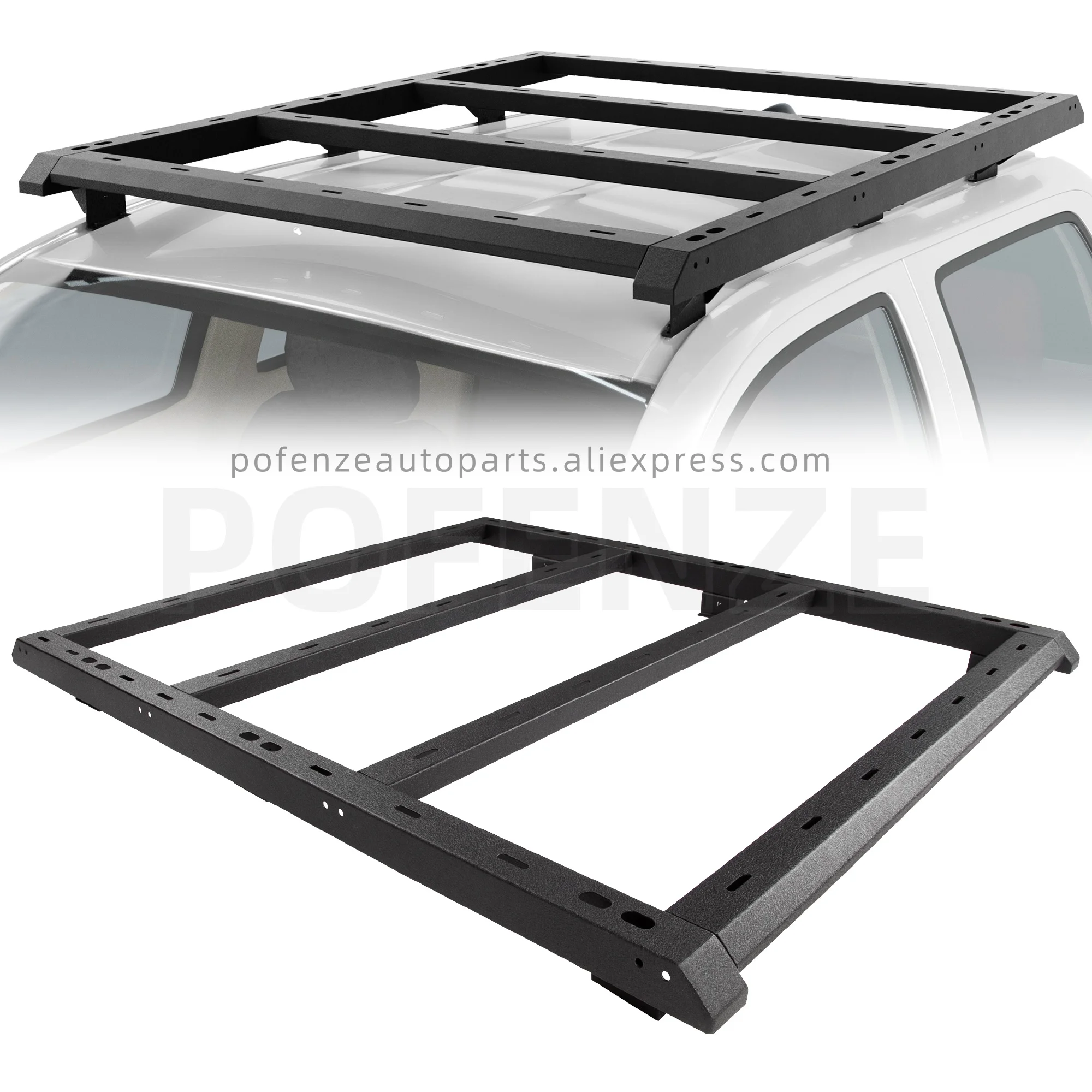 

Tacoma Double Cab Roof Rack, Heavy Duty Car Roof Rack for 2005-2022 Toyota Tacoma 2nd 3rd Gen Truck (for 4-Door Hardtop)