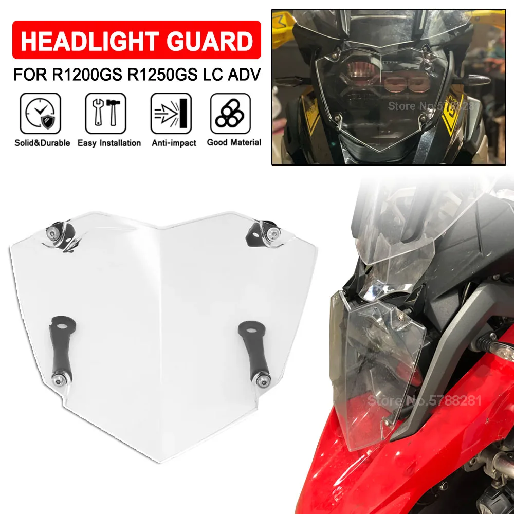 

Motorcycle Headlight Protector Cover R1250GS Adventure 2023 Head Light Guard For BMW R1200GS LC ADV GS R1200 R1250 GSA 2013-2022