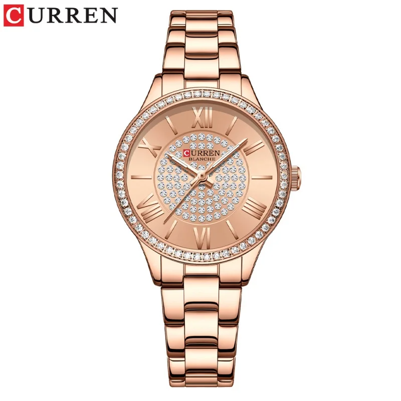 

Curren 9084 Fashion Steel Belt Casual Women's Quartz Foreign Trade Watch