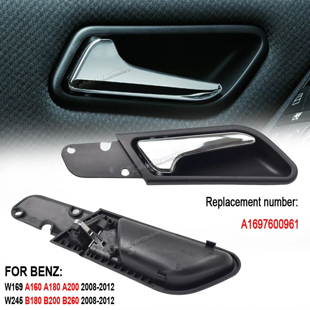 Inner Doors Panel Handle Pull Trim Cover For Mercedes-Benz W169 W245 A160 A180 2011-2012 B200 2008-2011 A1697601061