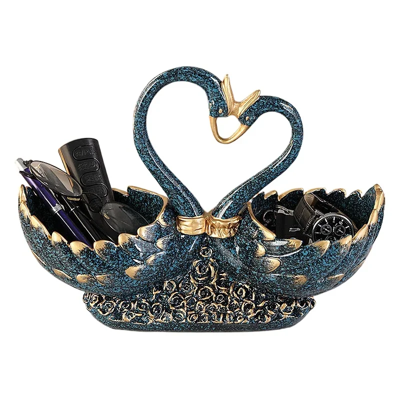 

Swan key storage box ornament entry entrance entrance entrance shoe cabinet coffee table remote control living room home