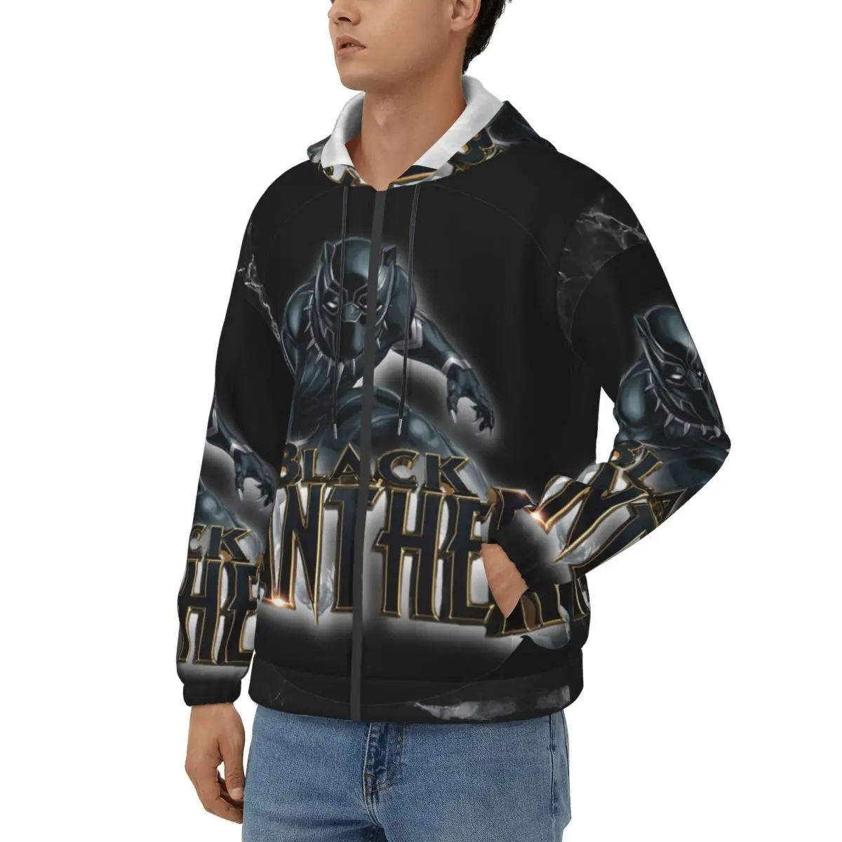 

Tremendous Men Hoodie Black Panther Novelty Hoodies Winter Tops