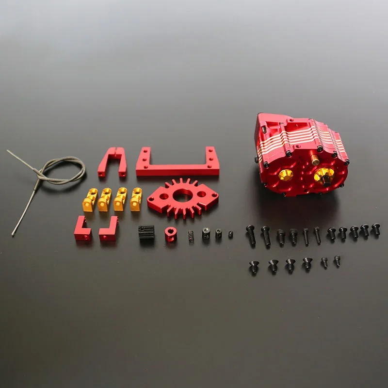1/14 RC Truck Metal Simulation 1:64 Reduction Ratio Gearbox for Tamiya for SCANIA 770S R620 VOLVO for Arocs MAN Car JDM-72