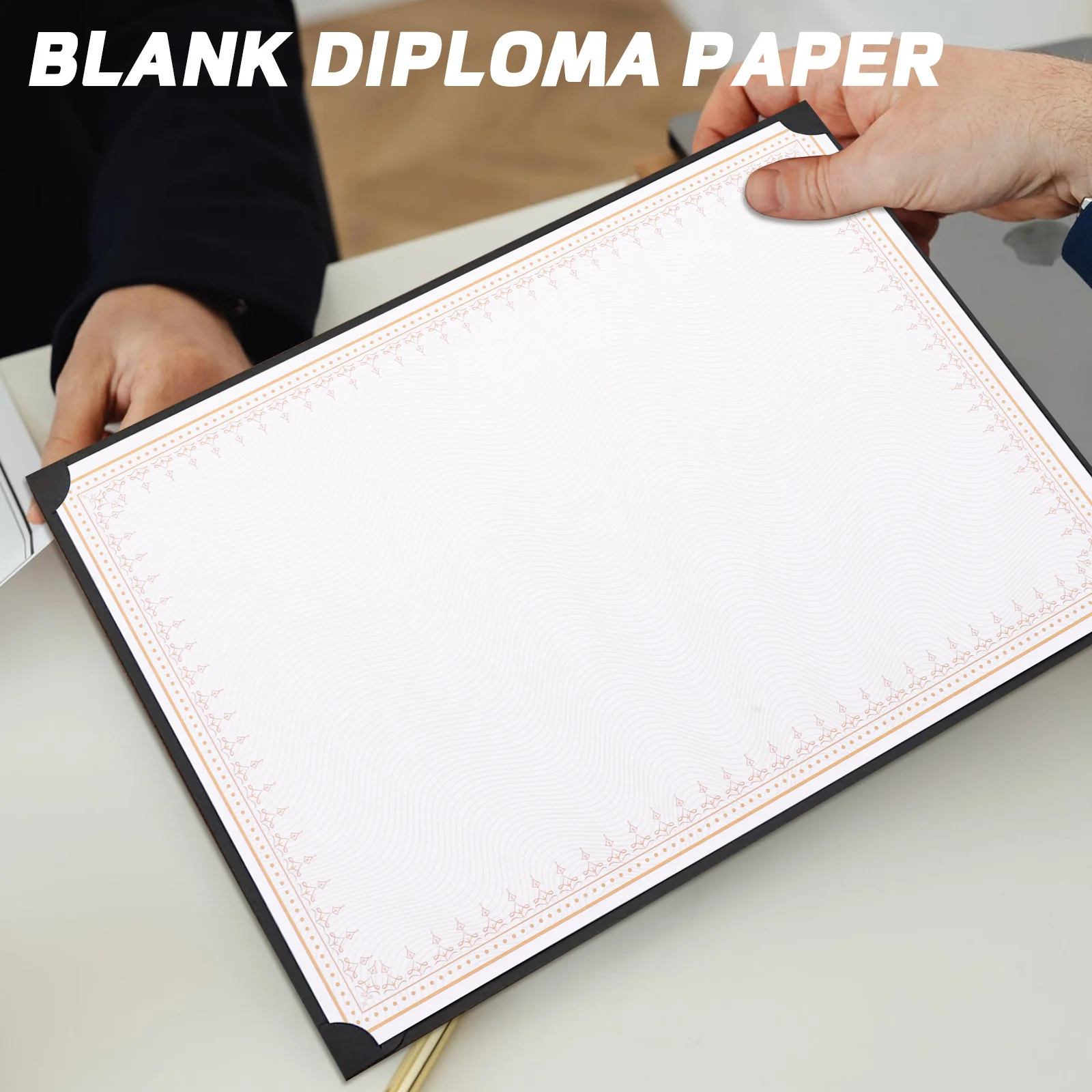 10 قطعة ورق شهادة فارغ قابل للطباعة للكتابة للنص المخصص والتوقيع شهادات الشرف ورق شهادة A4 #4