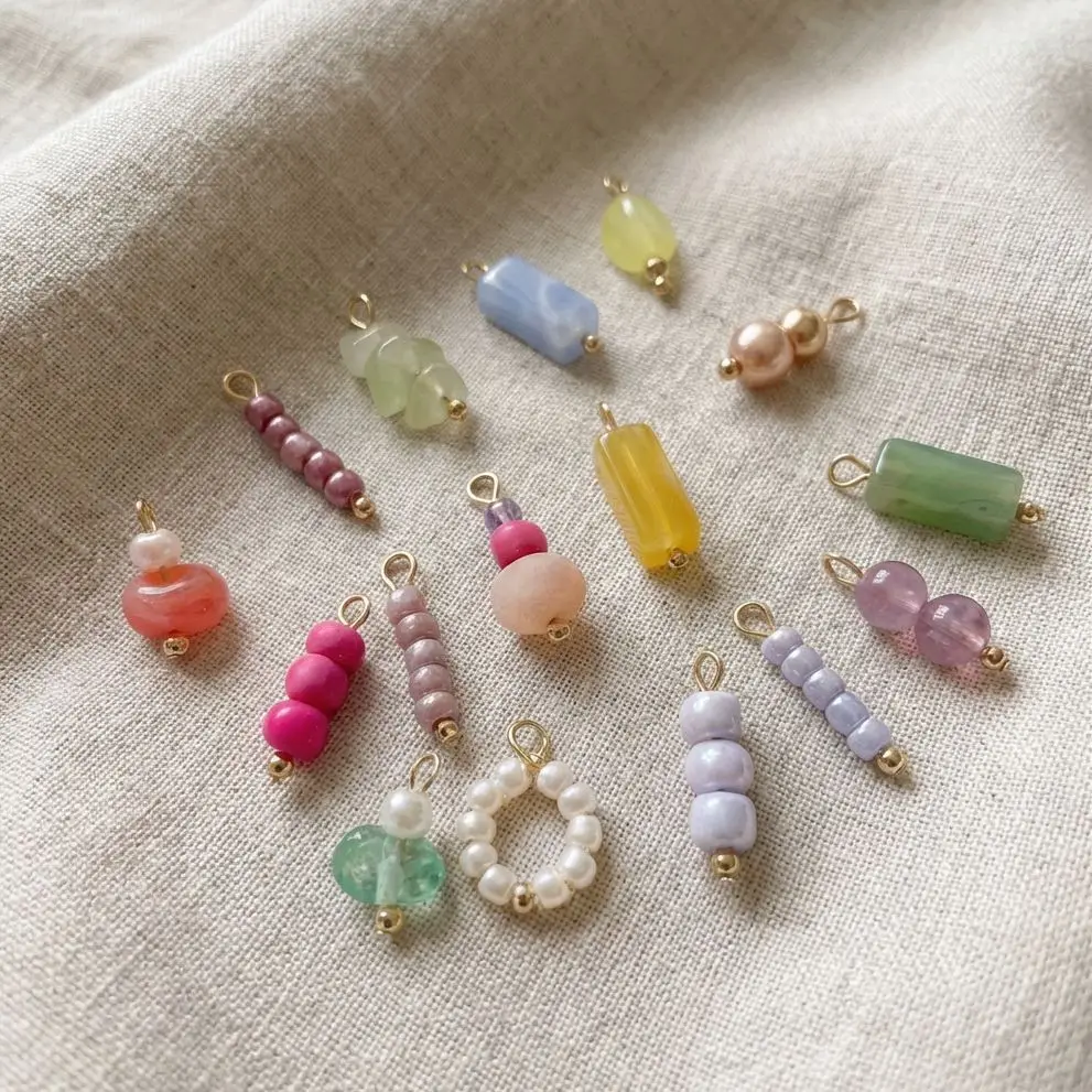 5Pcs New Fashion DIY Chinese Style Oval Jade Pendant For Bracelet Necklace And Bag Matching