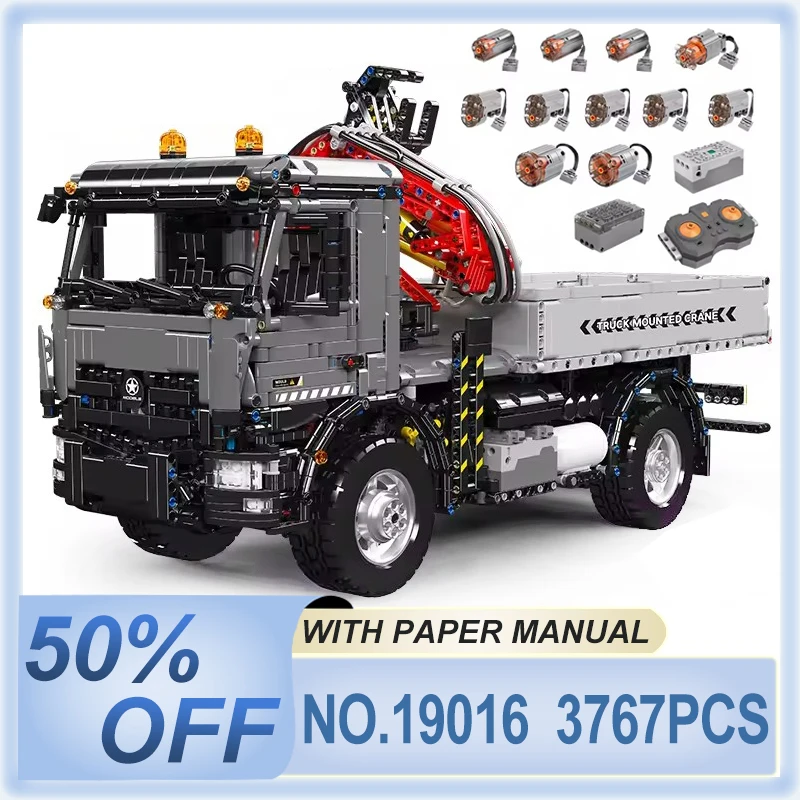 

Mold King 19016, технический автомобиль, игрушки «сделай сам», радиоуправляемый кран на грузовике, транспортный автомобиль, строительный блок, кирпичная головоломка, детский рождественский подарок