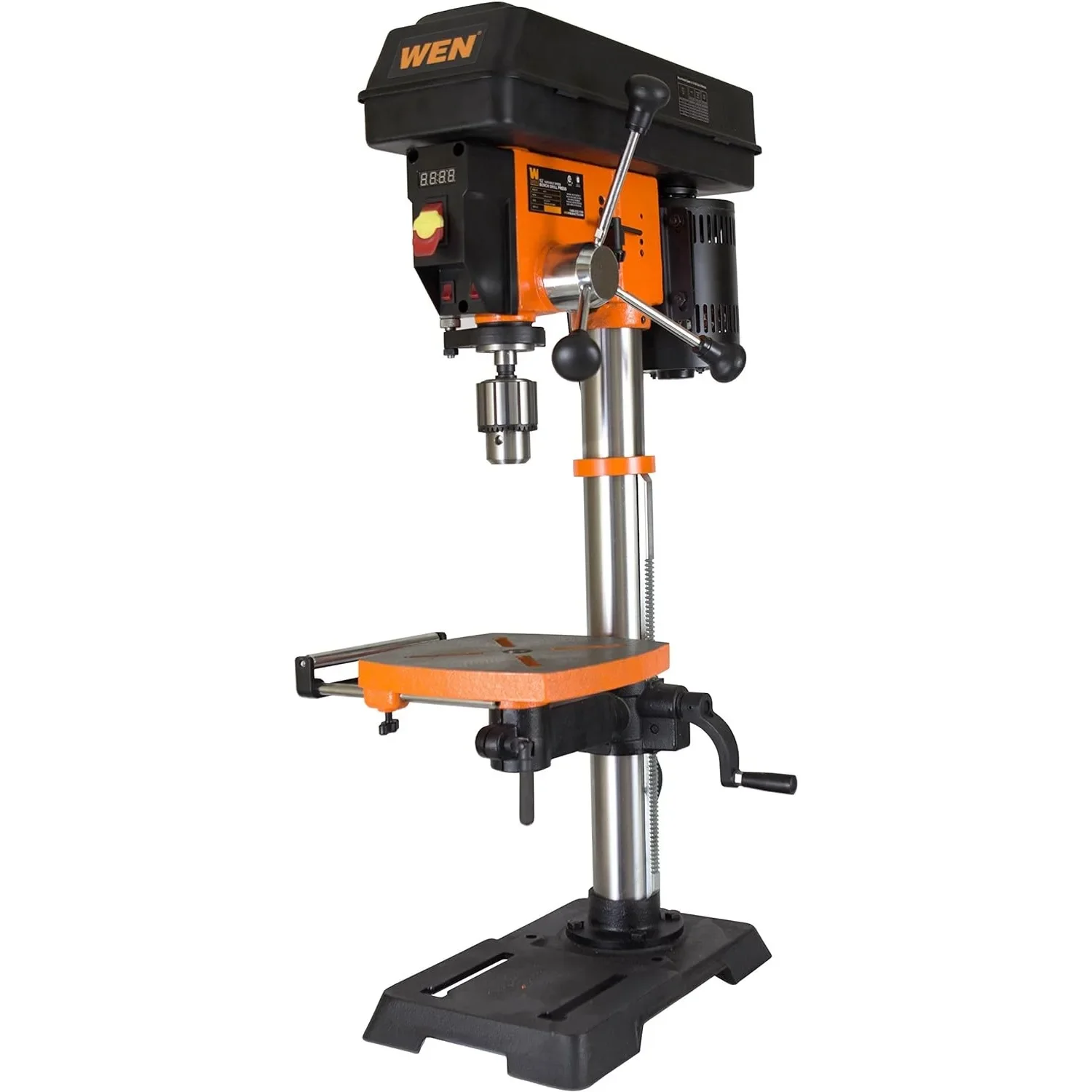 NEW 4214T 5-Amp 12-Inch Variable Speed Cast Iron Benchtop Drill Press with Laser and Work Light