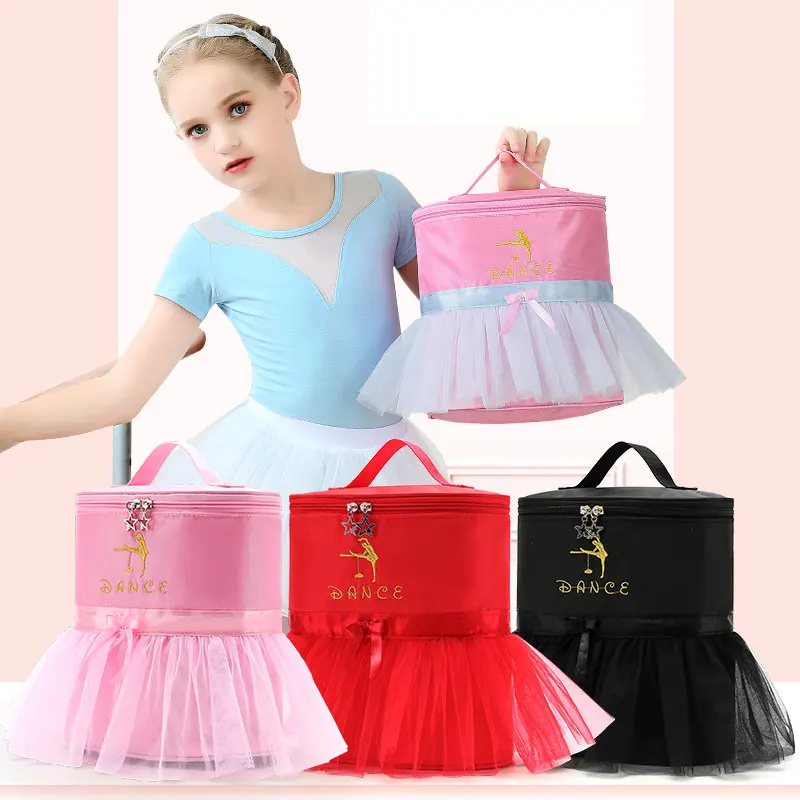 Vermelho preto rosa ballet saco para a menina bailarina dança saco para crianças dança mochila meninas ballet sacos de escola backpa