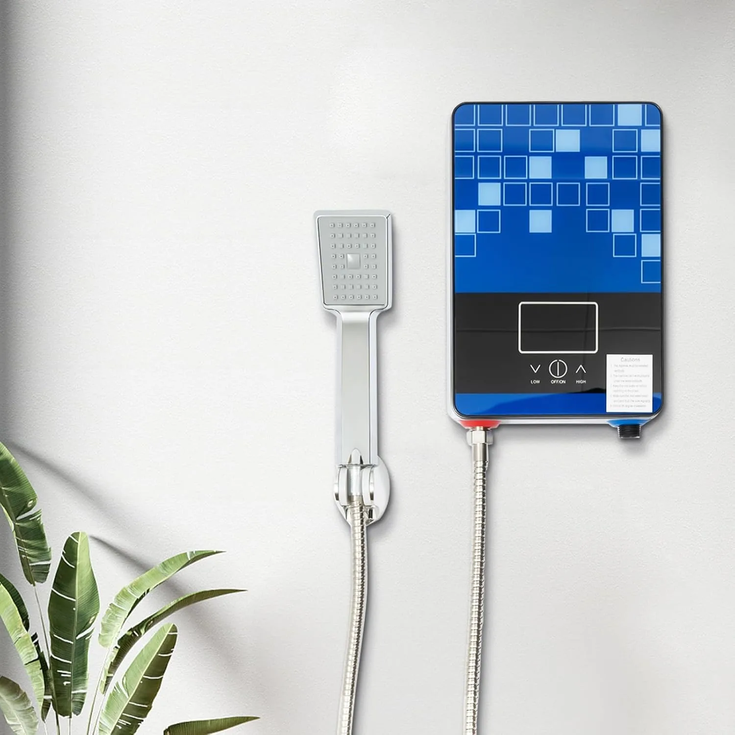 4500 واط 110 فولت Tankless سخان مياه كهربي فوري عند الطلب مع شاشة LED حماية من الحرارة الزائدة للحمام/RV/المنزل بأكمله