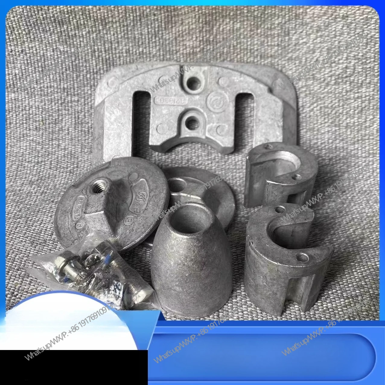 No. 3 stern machine zinc block set, zinc block anode