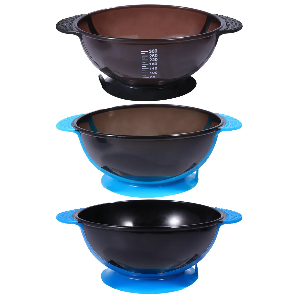 

3Pcs Hair Tinting Bowls Portable Suction Cup Hair Dye Tool Reusable Dye Cream Mixing Bowls for Salon Home DIY Use