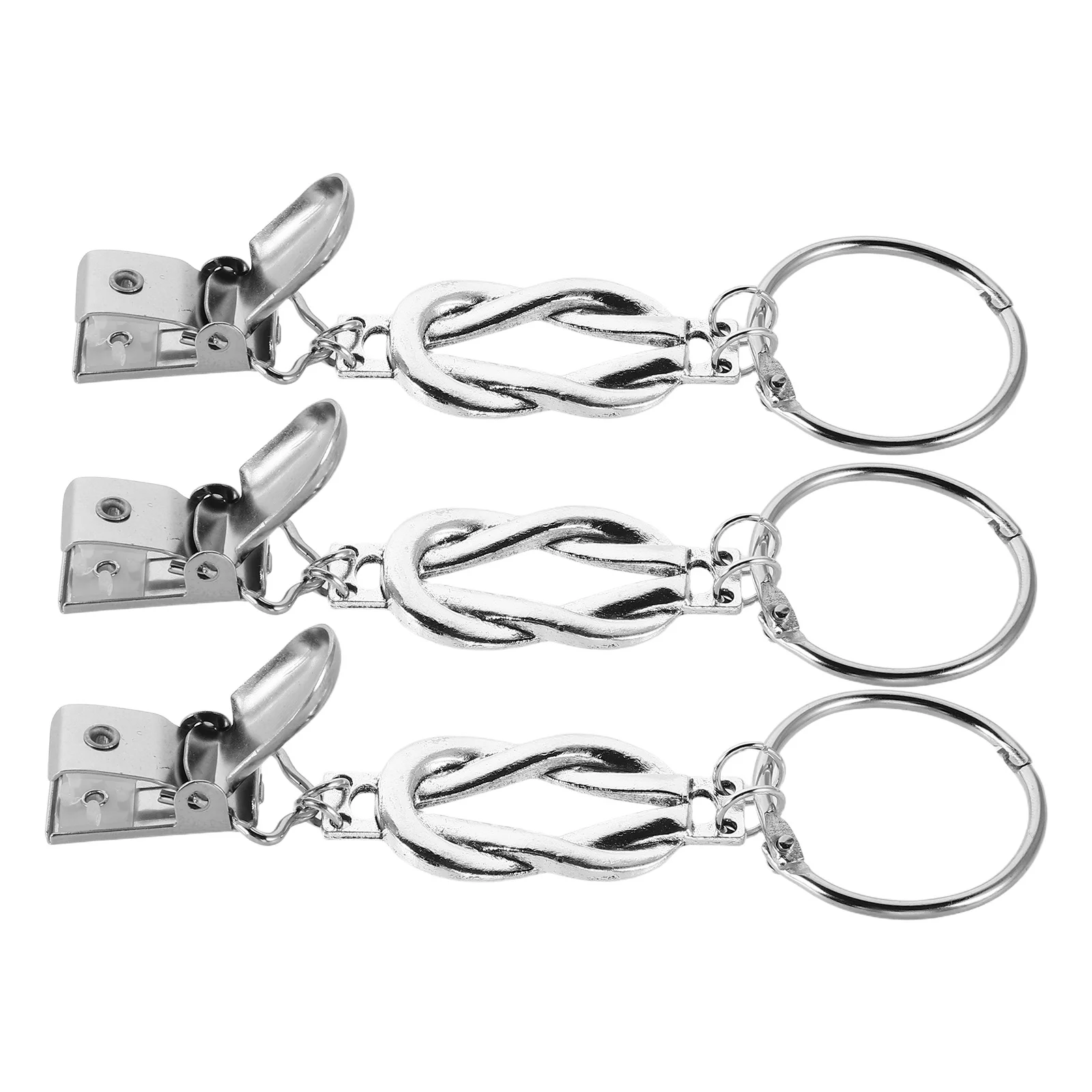 

3Pcs Travel Hat Clip Vintage Knot Design Outdoor Sun Hat Holder Windproof Clip for Backpack Retainer for Fishing Hats