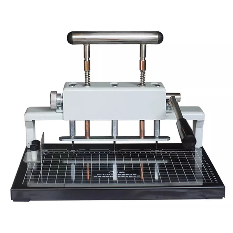 DC-1013 Three-hole three-needle binding machine Manual voucher financial accounting contract binding heavy-duty punching machine