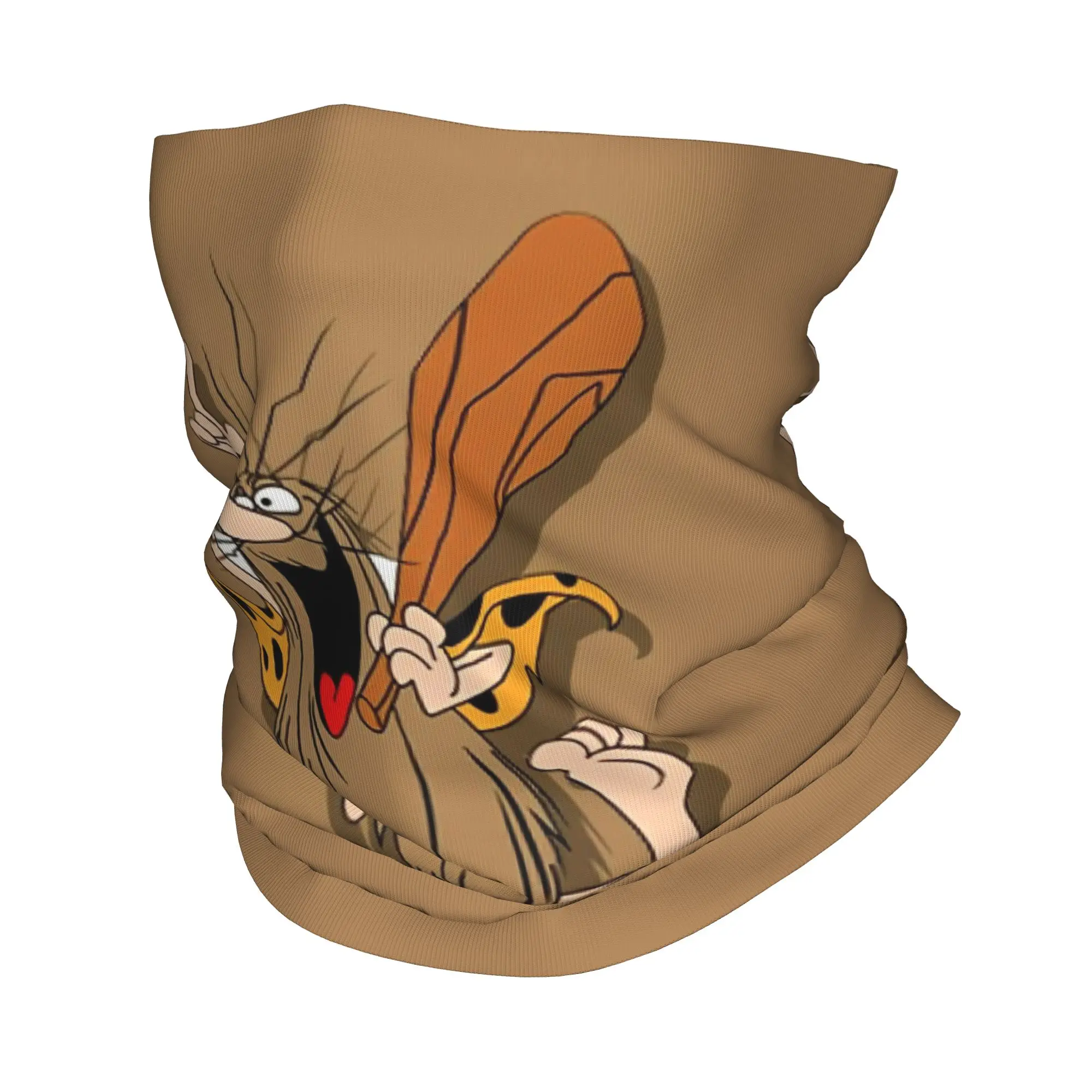 Captain Caveman and the Teen Angels Themed Bandana Neck Gaiter Printed Mask Scarf Multi-use Cycling Scarf Running For Men Women