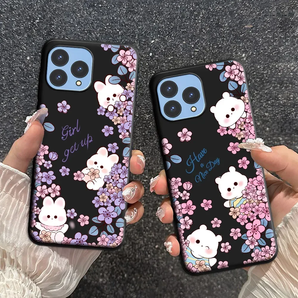 For Wiko T60 Case Sweet Ice Cream Cute Cartoon Dustproof Soft Silicone Phone Case For Wiko T60 Floral Back Cover Marble Fundas