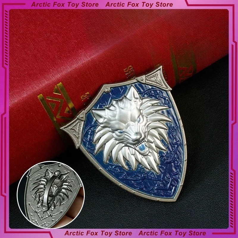New 6cm Wolf King Shield Alloy Anime Model Crafts Desktop Decoration Game Peripherals Collection Exquisite Festival Gift Toy Kid
