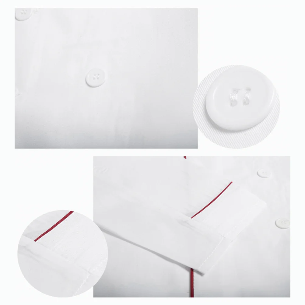 Koksjas met lange mouwen, ademend, oliebestendig, wasbaar uniform voor restaurant, hotel, keukenpersoneel, unisex werkkleding