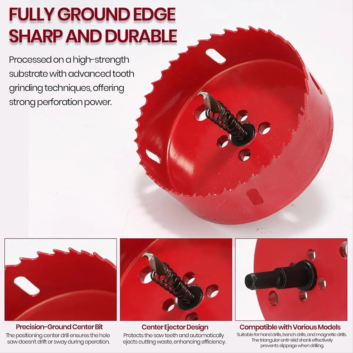 Top Sale 4 Inch/102 mm & 6 Inch/152 mm Hole Saw with Arbor for Recessed Lighting for Wood, Drywall, Metal