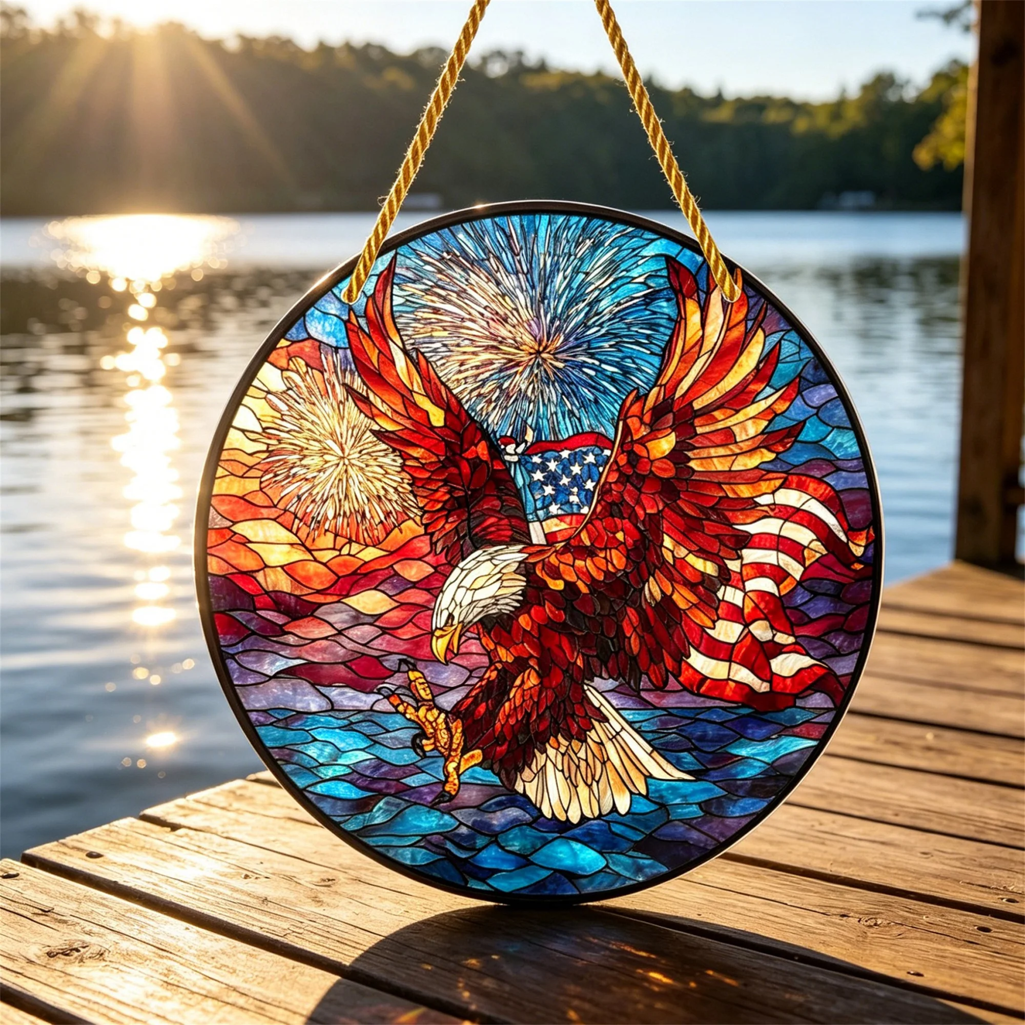 4th of July Sun Catcher for Wi - Art And Craft Independence Day recension och pris