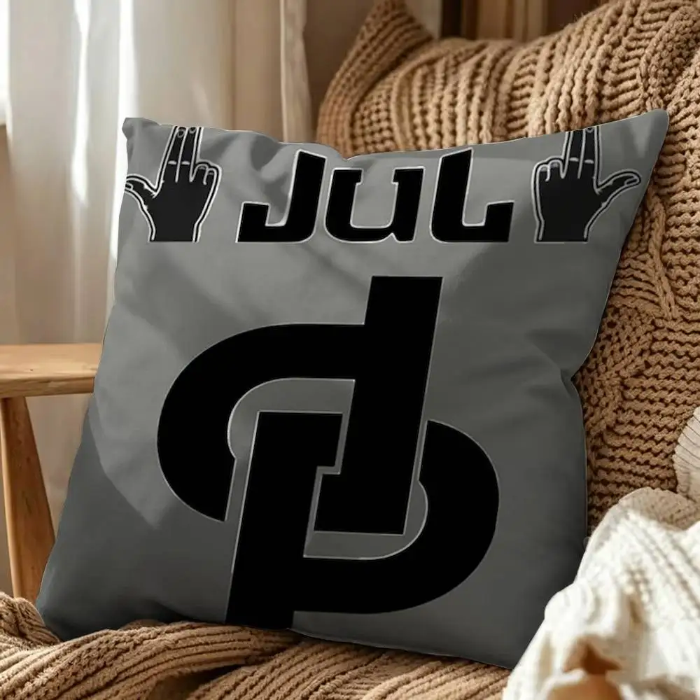 JuL Rapper C est Pas Des Lol Fashion Julien Square Pillow Case Multi Sizes For Car Home Bedroom Decor Custom Valentine Gifts