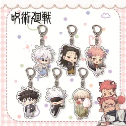 Anime Jujutsu Kaisen Keychain, Acrylic Cosplay, Yuji Itadori, Gojo Satoru, Fushiguro Megumi, Cute Cartoon Bag Pendant, Key Ring