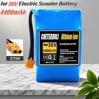 36V 4400mAh Replacement Battery for Self Balancing HoverBoard/Unicycle/Electric Scooter, Li-ion Rechargeable Battery with BMS.