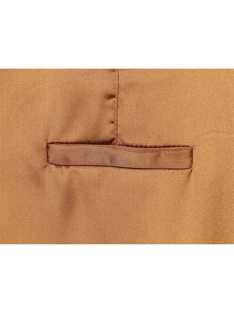 Luźne spodnie z szerokimi nogawkami dla kobiet, do biura, z kieszeniami, proste, długie spodnie, modne, wiosenne, nowe, streetwearowe, damskie spodnie do pracy.