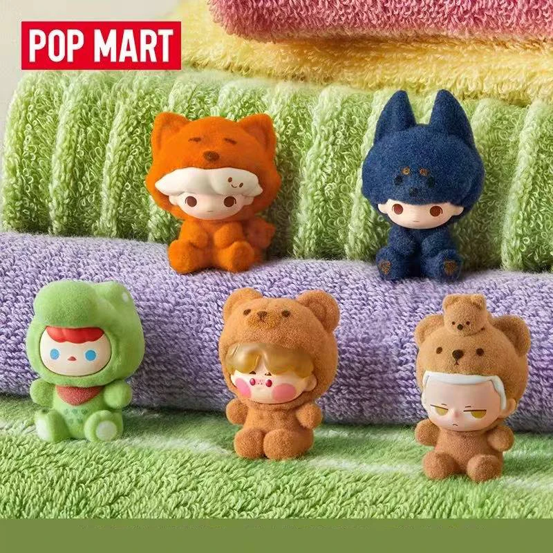 POP MART, 빈 파자마 드래그 시리즈 블라인드 박스, 게스 백 미스터리 박스, 장난감 인형, 귀여운 피규어 데스크탑 장식품, 선물 컬렉션