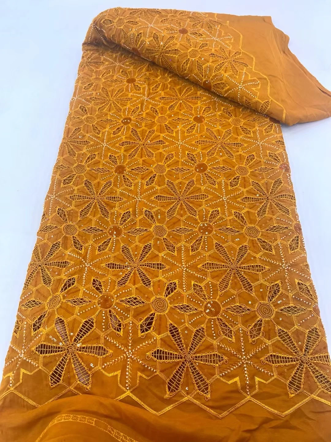 

Модная французская сетчатая вышивка с блестками, африканская нигерийская кружевная ткань для свадебного платья