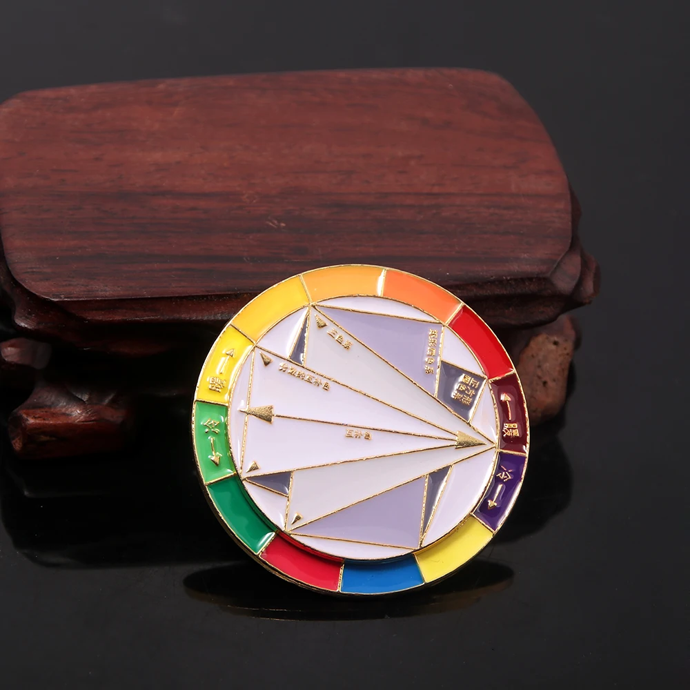 Spinning Sliding Moving Brooch (Color Palette Cool and Warm 