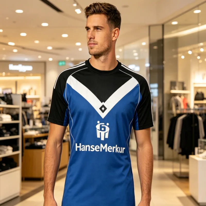 Camisas de Futebol 2026 Fashion Hamburger SV (Casa e Fora) - Camisetas Esportivas de Manga Curta para Adultos, Crianças e Famílias