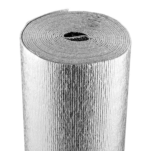 

Double Reflective Insulation Roll Foam Core Radiant Barrier 48 in x 25 ft