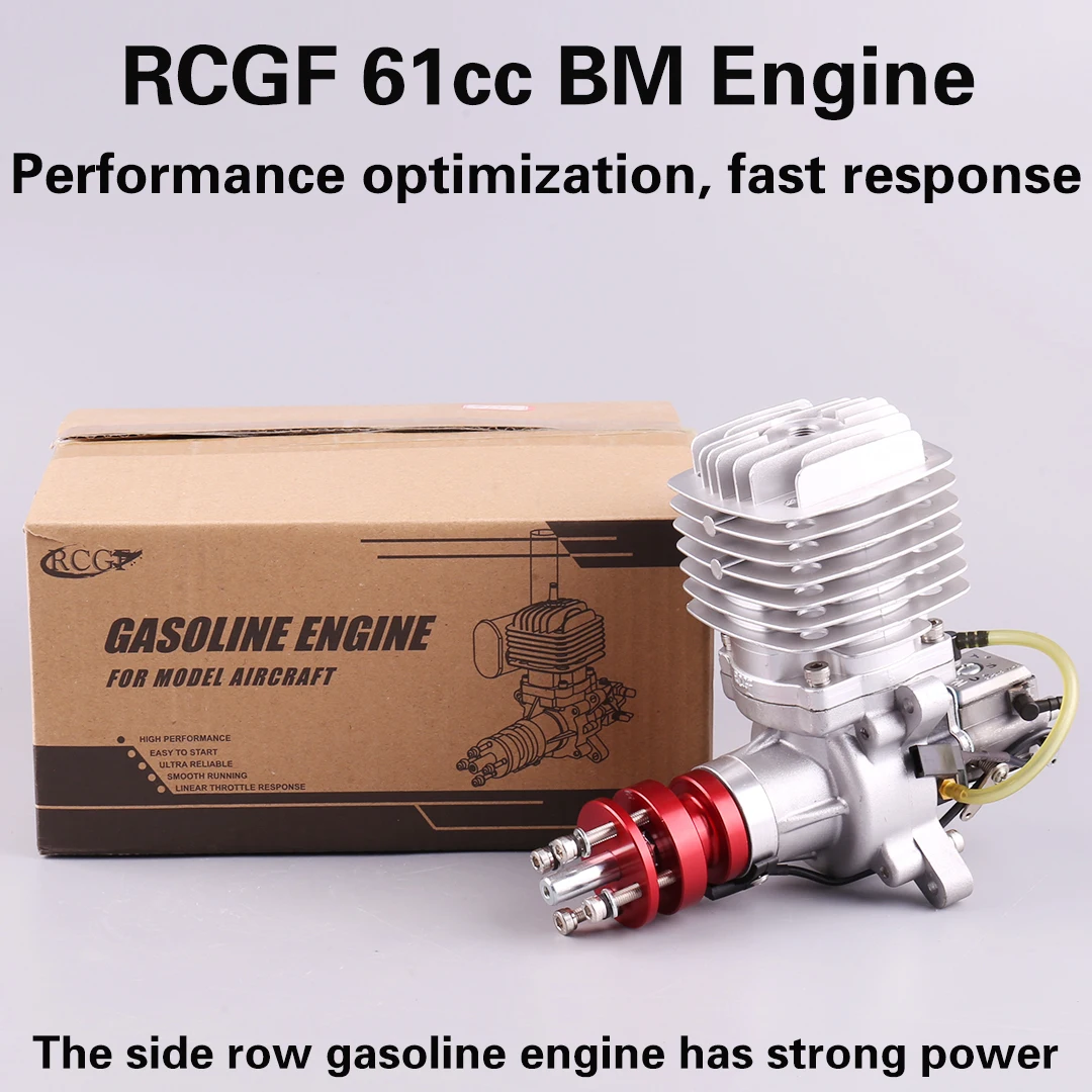 RCGF 61cc Petrol/Gasoline Engine for RC Airplane Two Strokes Single Cylinder Side Exhaust Natural Air