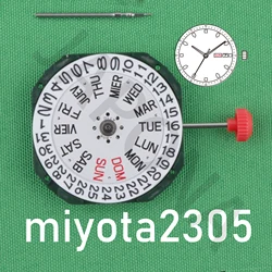 2305 movement miyota 2305 Standard quartz movement with day-date display japan movement Spain and English 2305-20A