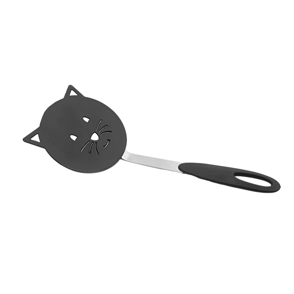 

Black Nylon Spatula Cute Cartoon Shaped Non Stick Pot Durable Kitchen Utensils -1PCS