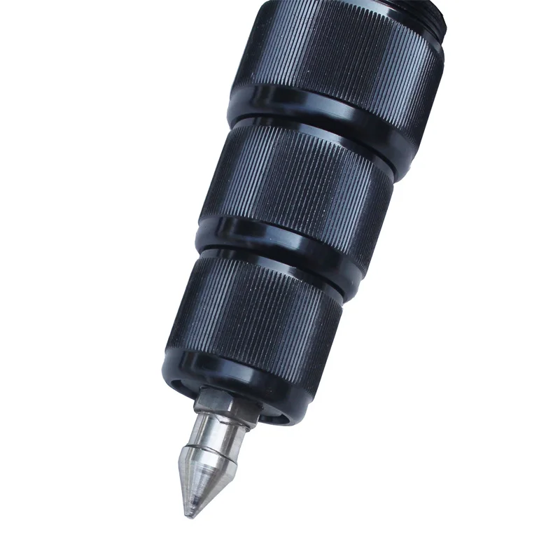 Imagem -03 - Black Carbon Fiber Telescopic Rod Levantamento e Medição Extensão Perna 1.5 m