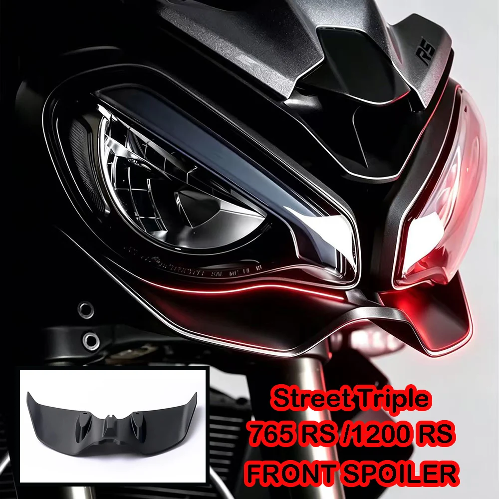 Fit For Triumph Street Triple 765 RS 1200 RS Front Spoiler Lower Spoiler Lower Lip GP Wing Downforce Naked Frontal Spoilers