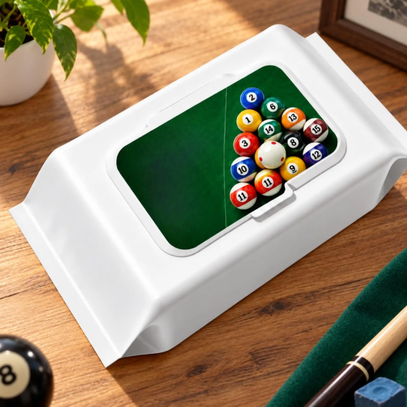 80 Pieces Billiard Ball Cleaning Cloths with Resealable Dispenser Streak Nonwoven Cloth Billiard Cleaning Cleaning Cloths for