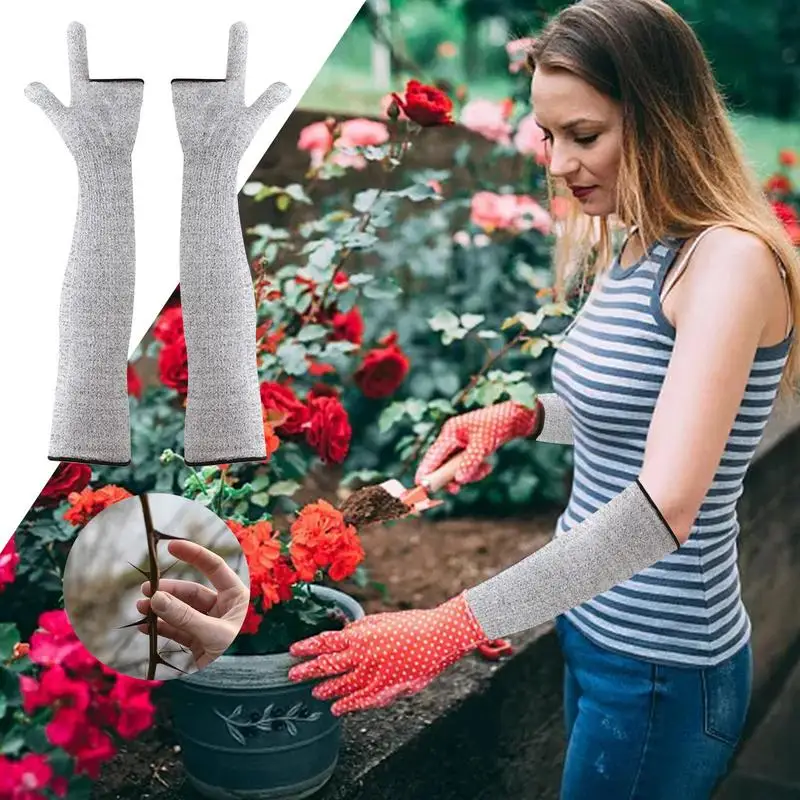 Farmers Defense Gardening Sleeves Farmer Defense Sleeves For Gardening Cut-Resistant Arm Sleeves Sun Protective Cooling Arm