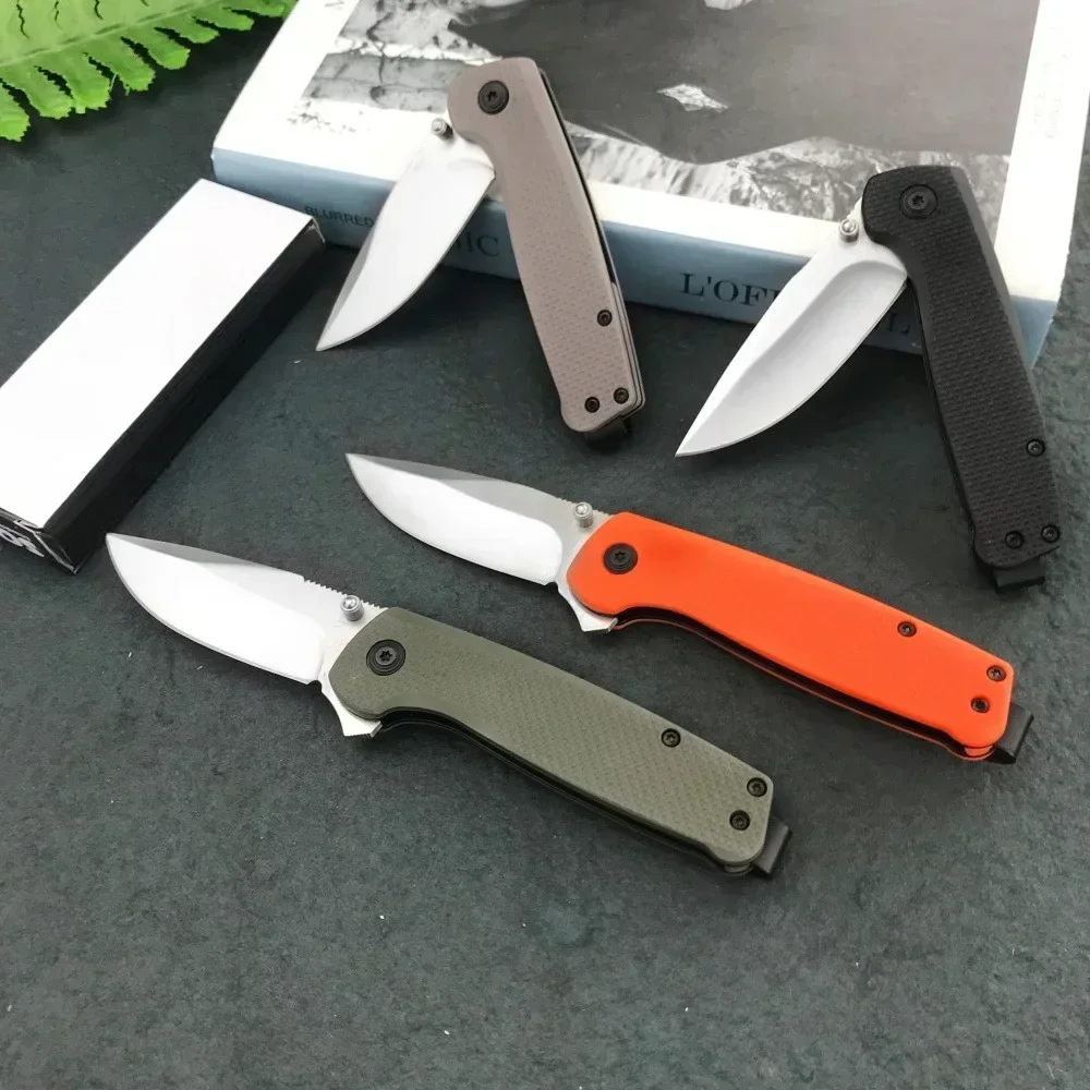 جديد عالي الجودة جيب سكين للفرد 440C شفرة النايلون الألياف الزجاجية مقبض الصيد في الهواء الطلق EDC أداة بقاء سكين تخييم