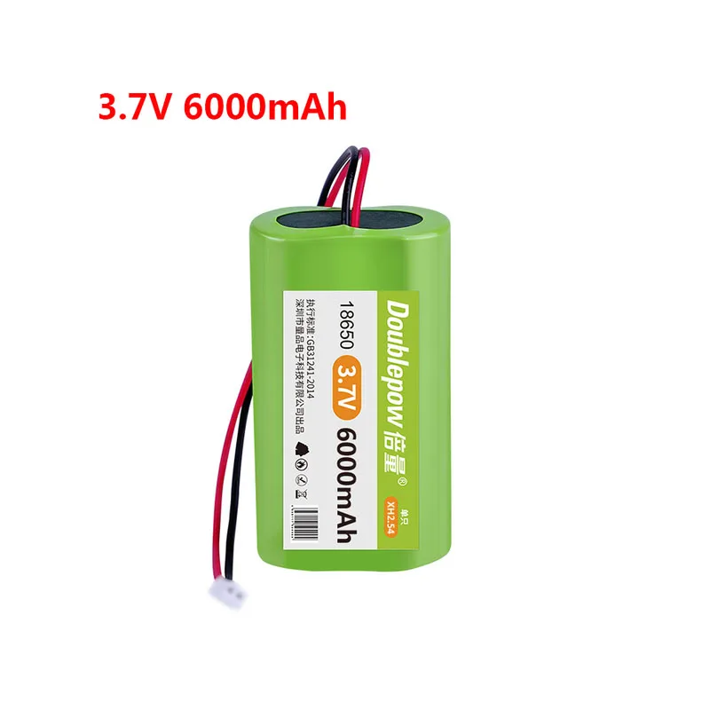 18650 akumulatory litowe 18650 wysoki prąd bateria 3.7V 4400/6000/10500mAh akumulator wędkarski LED Light PH2.0 Plug