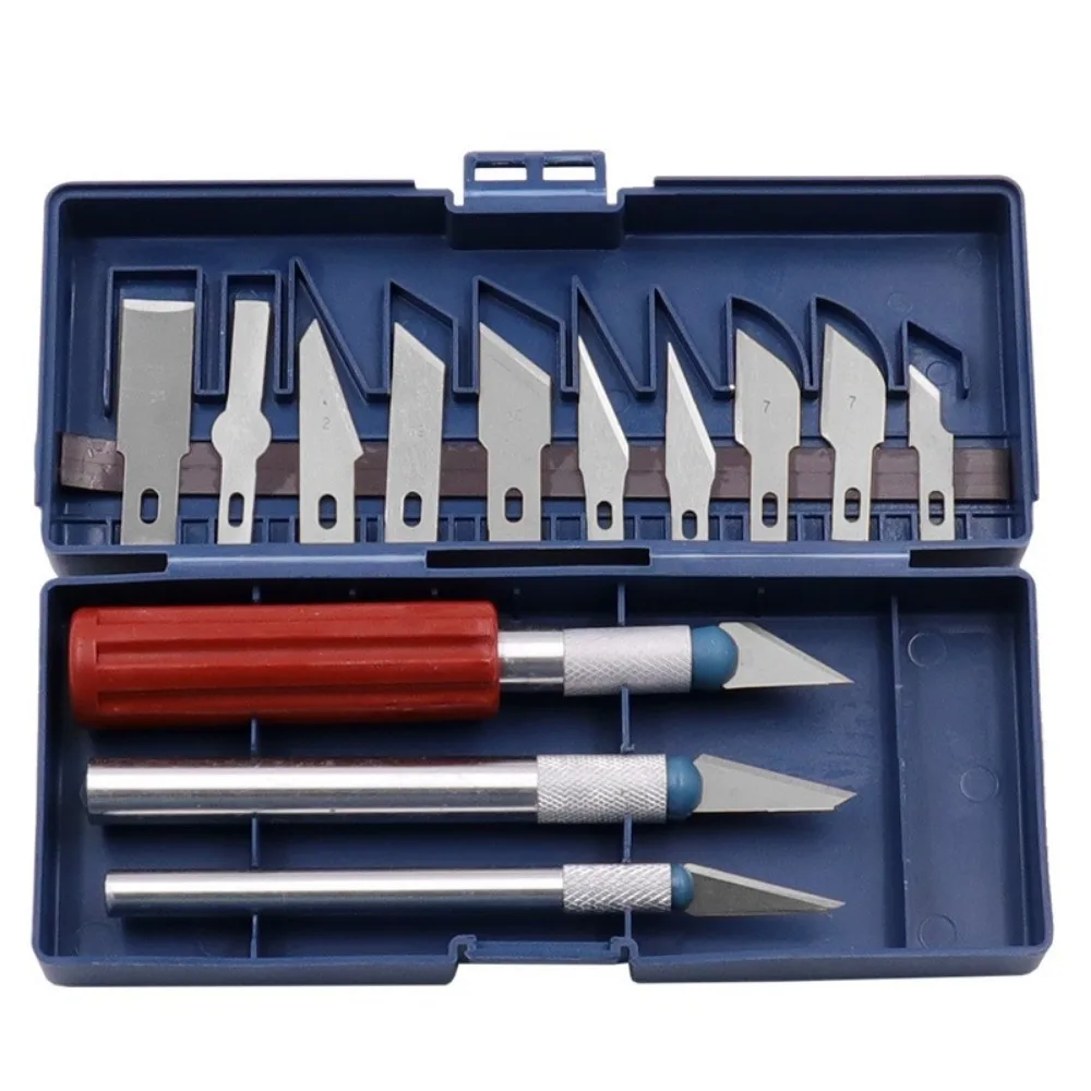 

13Pcs Set Art Carving Cutter With Box Craft Sculpture Paper Cutting Blade Precision Engraving Cutter Hand Tool Carving Tools