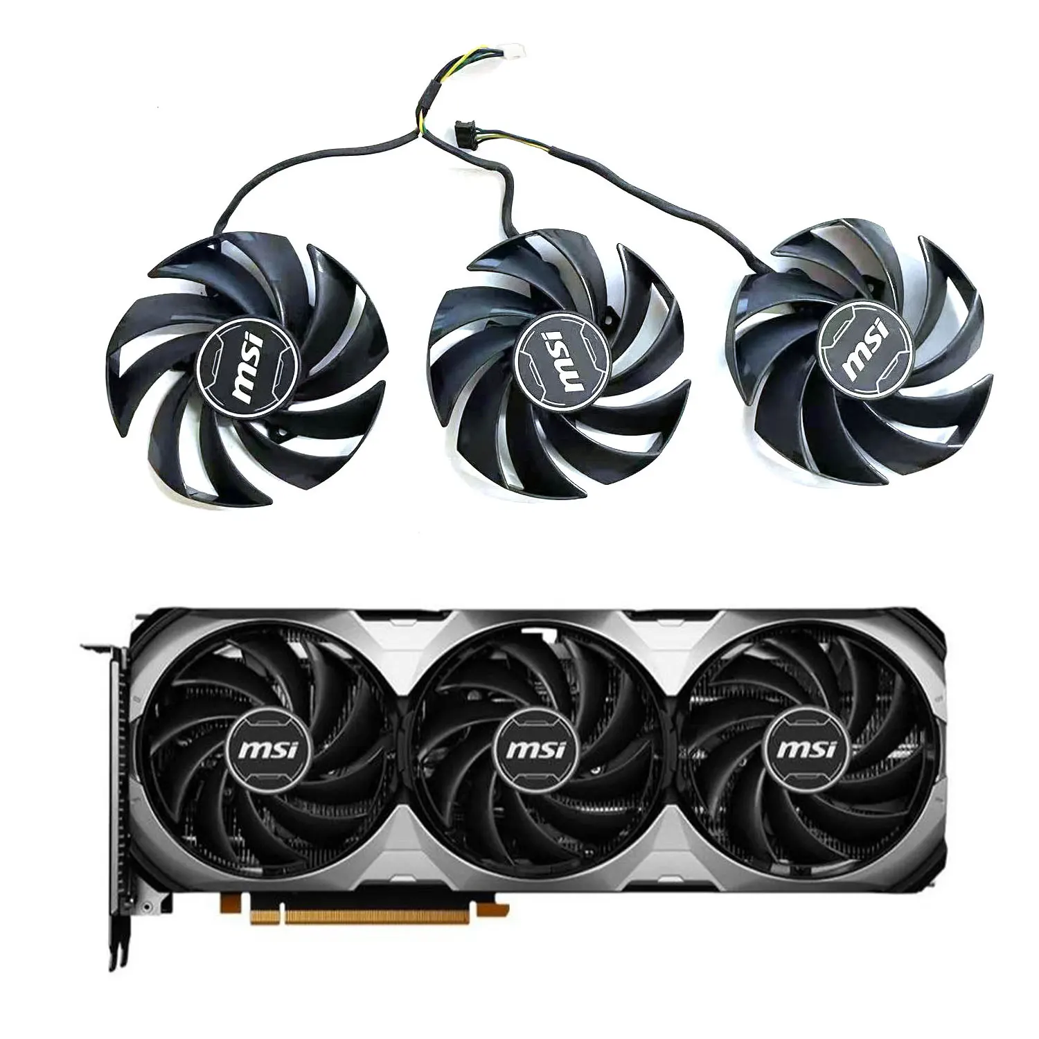 

Original 87MM 4PIN PLD09210S12HH PLD09210B12HH 4PIN RTX 4060 GPU Fan Suitable for MSI GeForce RTX 4060 VENTUS 3X 8G OC