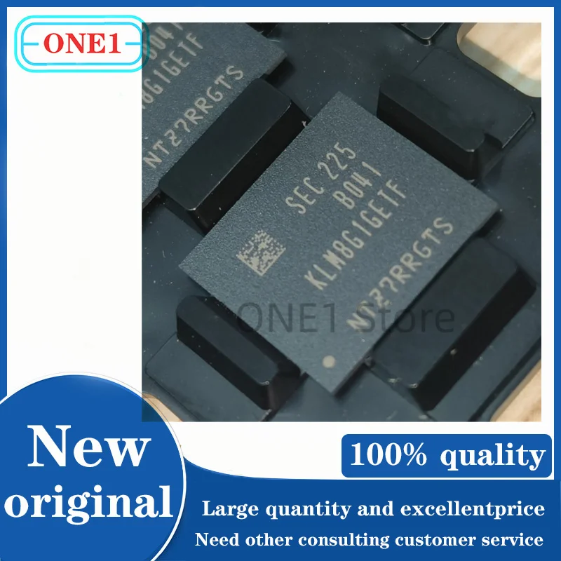 1 sztuk/partia nowy oryginalny KLM8G1GETF-B041 KLM8G1GETF FBGA-153(11.5x13) eMMC ROHS