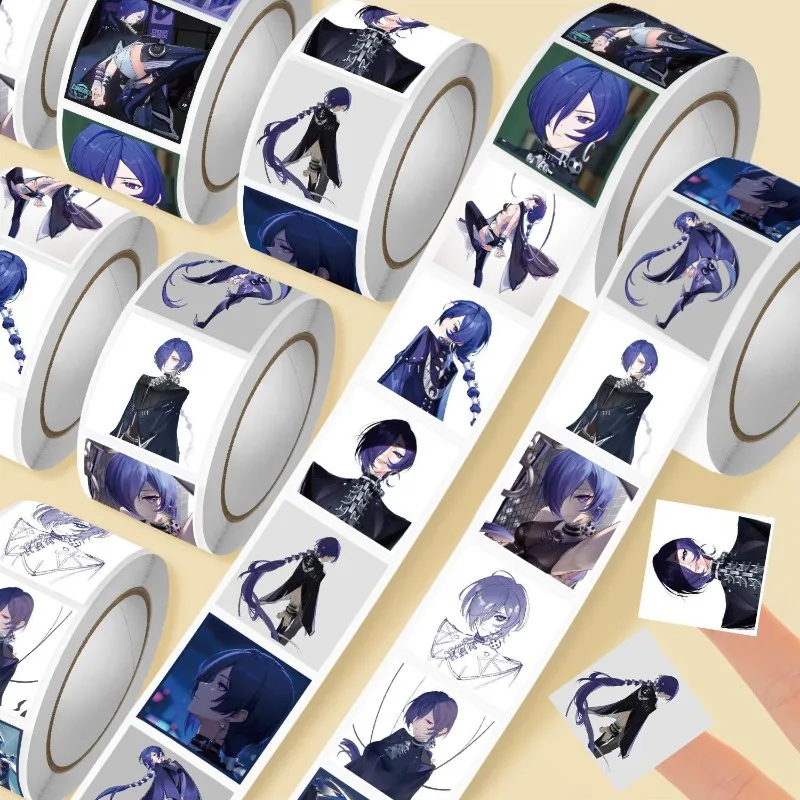 Hot Zenless Zone Zero Delusional Angel 12 Style 500 Pcs/Roll PVC Waterproof Sticker for Seal Labels Handmade Stationery Stickers