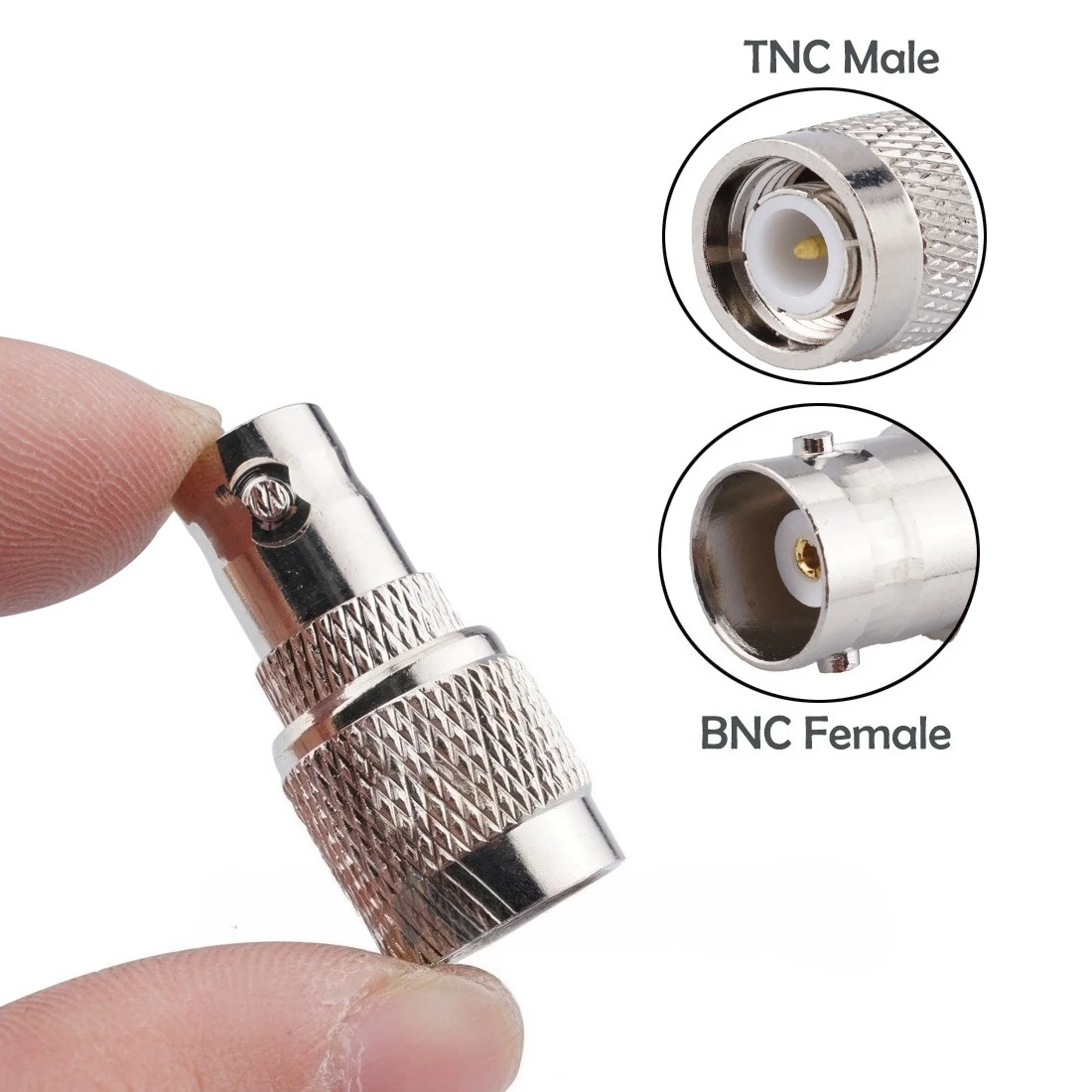 5PCS Coaxial RF connector TNC revolving BNC female adapter TNC-J/SMA-K RF connector SMA to TNC