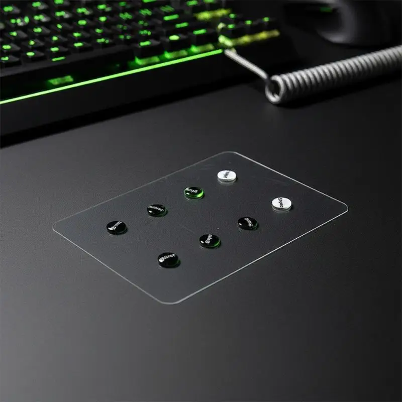 Glass  DIY Universal Dots Mouse Feet Pads 1 Pack Enhanced Accuracy Glide Stickers for Home Office Gaming