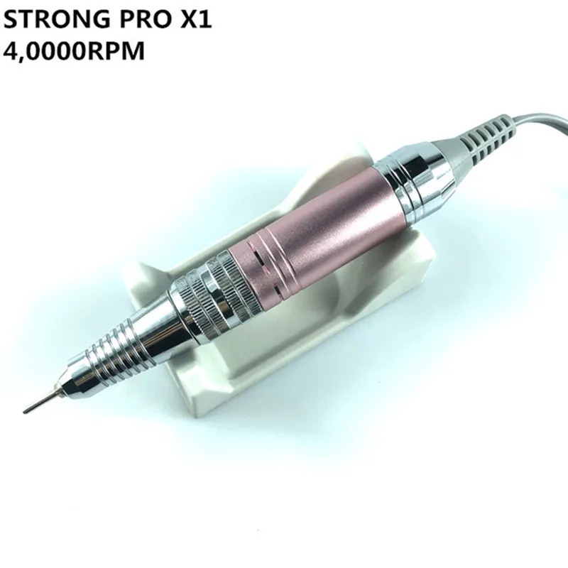 STRONG 210 PRO X1 manipolo 40000RPM micromotore lucidatura trapano elettrico per unghie macchina per manicure