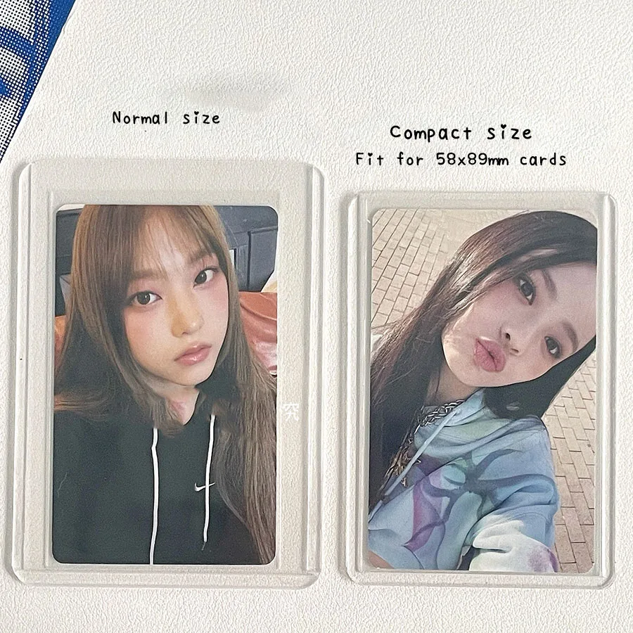 Imagem -02 - Holo Card Sleeves Compacto Duro Suporte Kpop Cartões Postais Filmes Cartões de Jogo Protetor Photocard 58x89 mm 20 Pcs Lot Sharkbang-b8